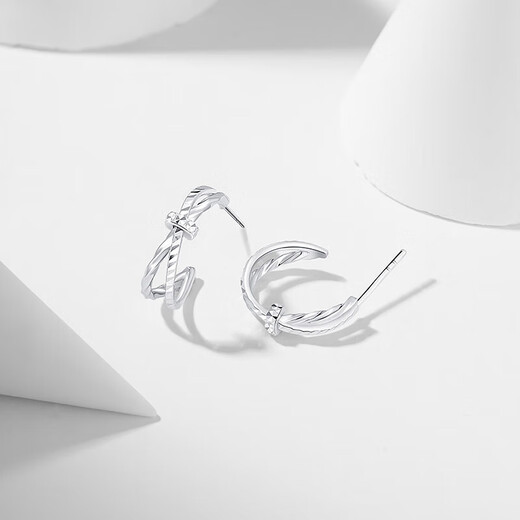 Chao Acer PT950 Platinum Earrings Birthday Gift for Women Priced to Jane EEP40000524 One pair is about 2.55g