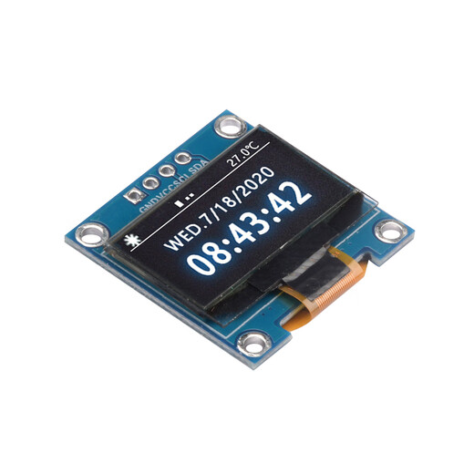 0.96-inch OLED display module 128x64 I2C communication SSD1315 12864 LCD screen IIC serial 7-pin white display