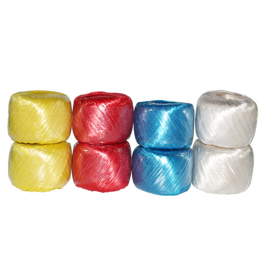 Baopinfang large roll of 100 meters plastic tear rope, packing rope, strapping rope, packaging rope, plastic rope, strapping tape, nylon rope, red (single roll)