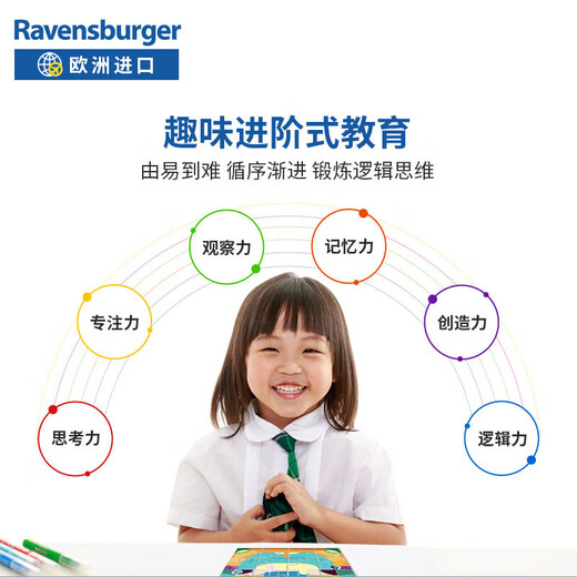 睿思（Ravensburger）冰雪奇缘儿童拼图3合1 3x49片 男孩女孩生日礼物