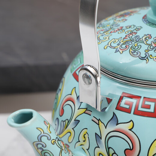 Oulijia enamel kettle large capacity teapot kettle boiling medicine pot milk tea pot flat bottom pot induction cooker gas universal with filter - Fanhua 3.3L