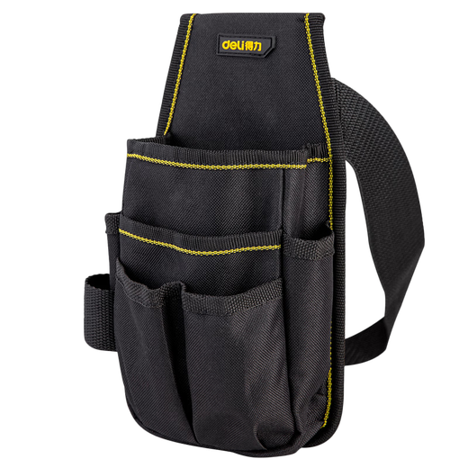 Deli Tool Belt Multifunctional Repair Bag Small Canvas Electrician Belt Electric Drill Tool Bag for Men's Construction Site Tool Small Belt Bag DL430003
