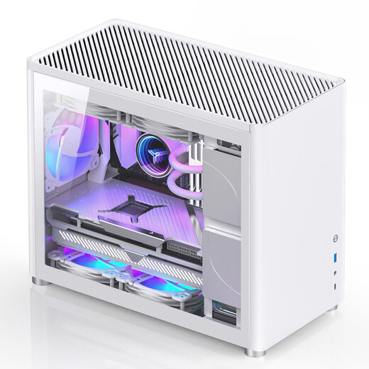 JONSBO D30 white MATX chassis (MATX motherboard/aluminum panel/ATX power supply/240 cold row/long graphics card support)