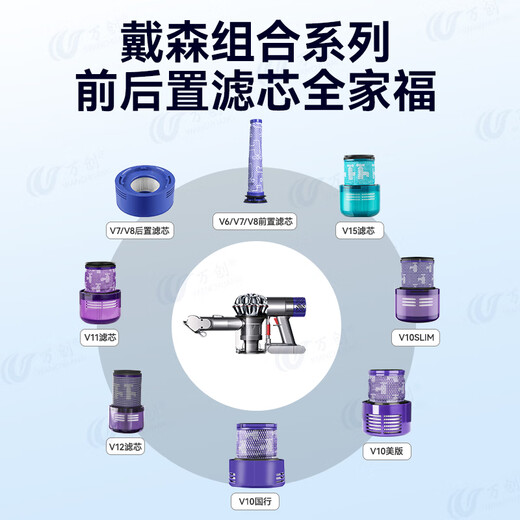 Wanchuang is suitable for Dyson vacuum cleaner accessories V7/V8 special front and rear filter filter suction head accessories