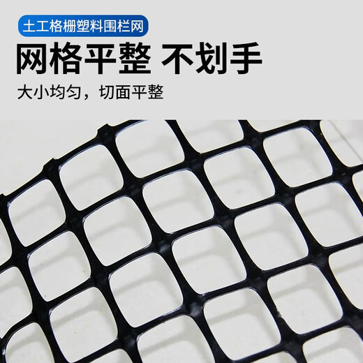 Boundary map plastic mesh protective breeding chicken fence net corn mesh fence safety net protective grid guardrail fence 1.0 meters high + 3 cm holes + ties 2.3 mm thick (50 meters / roll) simple protection