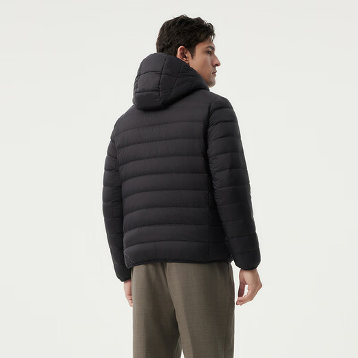 Tambor Down Jacket Spring Warm Versatile Commuting Versatile Men's Lightweight Hooded Jacket TF246209 Black 180
