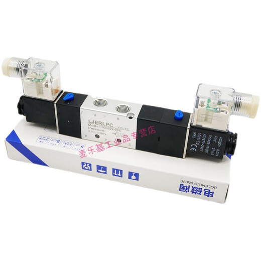 Suitable for mid-leakage TG3522-08E three-position five-way pneumatic solenoid valve TG3512-06E Ling TG3522-08E (AC220V)
