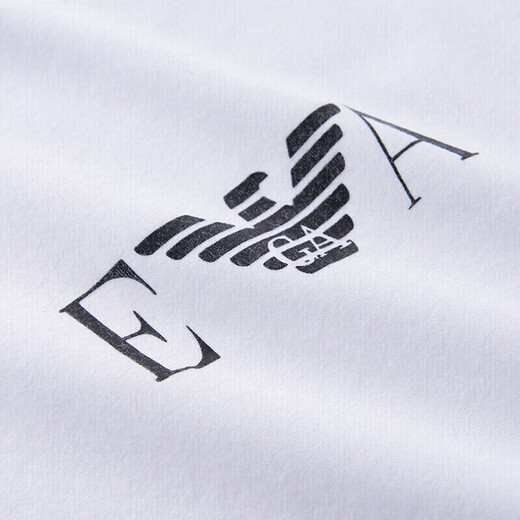 安普里奥·阿玛尼（Emporio Armani）夏季新款潮流休闲男短袖t恤打底衫2件套装111267 CC715 黑白L
