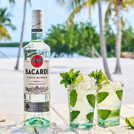 Bacardi White Oak Heart Gold 8 ans Rum noir boulangers Mojito Mojito750m [Bacardi Lemon] * 700 ml 1 bouteille