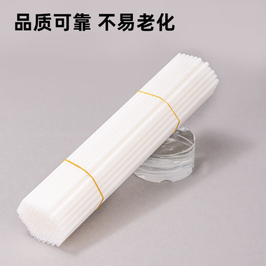 得力装订机铆管3847/3853/3888/881凭证装订管塑料管热熔胶管柳管 3853铆管100支装