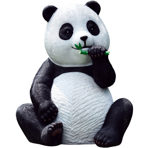 Yi Mingyuan outdoor large cartoon panda ornaments simulation animal park community sculpture landscape kindergarten floor decoration combination three