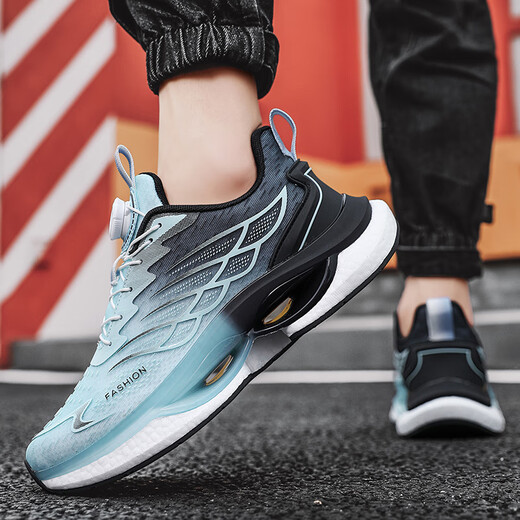 
Caotu (CAOTU) men's shoes spring and summer breathable sports and casual men's trendy shoes men's mesh shock-absorbing running shoes men's thick-soled dad shoes men 9888 light blue [mesh style] 39 standard code