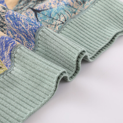 
Datang Lady's mother dressed in spring and autumn clothes sweater grandma fashionable top half turtleneck sweater middle-aged and elderly women's thread plus velvet thickened