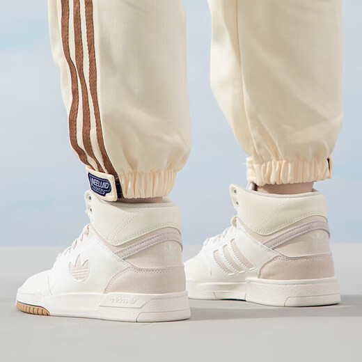 
Adidas Clover Shoes Women's Shoes 2025 Summer New DROP STEP SE Retro High-top Classic Sports Student Rest IF2677 Han Yu White/Meat Pink 38.5 (235mm)