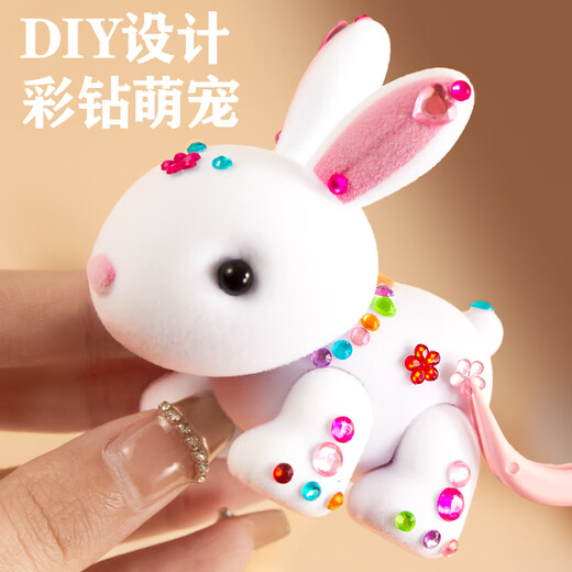 迪漫奇儿童玩具女孩的过家家小兔子主题宝宝模拟可涂鸦diy生日礼物