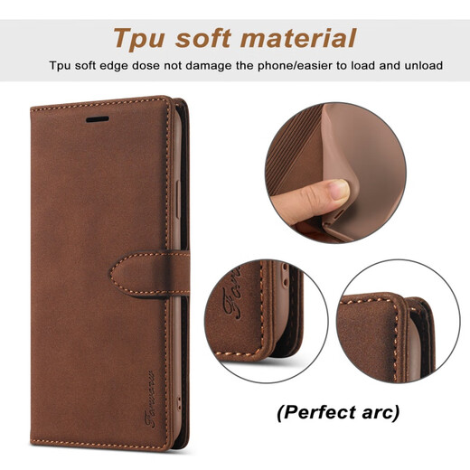
Suitable for iPhone13 wallet leather case 8Plus mobile phone case skin feeling protective case card Apple 11Pro leather case black iPhone 12 5.4