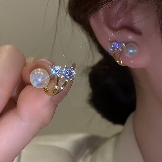 Idel micro-encrusted earrings 2025 new trendy fashionable earrings, temperament earrings, earrings, birthday gifts for best friends, micro-encrusted rhinestone earrings E2171