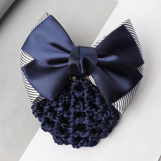 Southern girl professional hairdresser nurse hairpin net bag hair cover property employee nurse stewardess bank clerk high-speed rail striped blue thick net