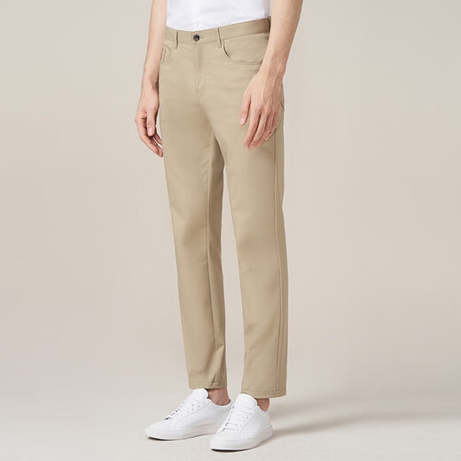 
Seven Wolves [Same Model in Shopping Mall] [Four-sided Flash] Casual Pants for Men's Summer New Comfortable Anti-Wrinkle Quick-Drying Pants Men's Clothing 701 (Khaki) 30 A