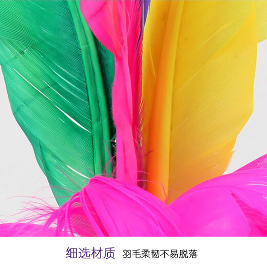 Crazy God Shuttlecock Children's Primary School Shuttlecock Sports Chicken Feather Key Resistance Adult Competition Shuttlecock 19cm Large Flower Shuttlecock 3 pcs