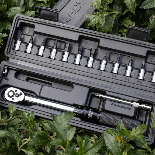 LeBycle Mountain Road Bike Torque Wrench Hex Head Torque Ratchet Special Repair Tool Set 2-24NM