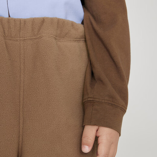 Jnby by JNBY parent-child clothing Jiangnan Buyi children's clothing winter trousers warm and washable for boys and girls 1N0E10130 216 wax pink camel 110 cm