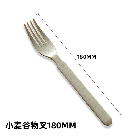 Shenfu disposable spoons and forks, biodegradable tableware, individually packaged wheat straw knife, soup spoon, restaurant spoon, single package of 100 pieces, biodegradable S170 spoon
