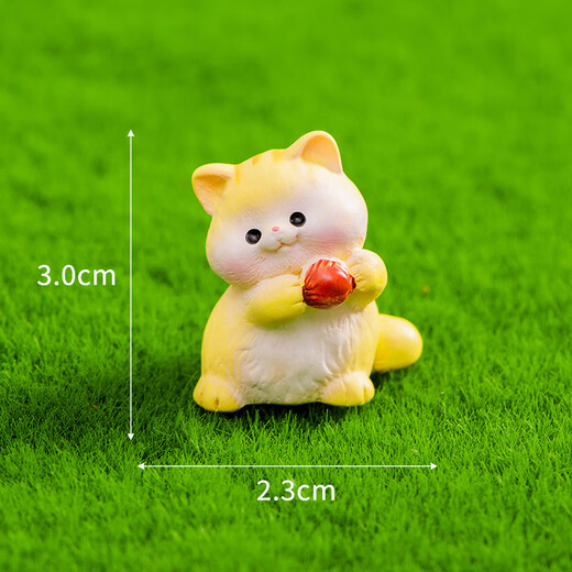 Cute Cartoon Shiba Inu Desktop Ornament Mini Puppy Kitten Simulation Animal Model Toy Micro Landscape Decoration 5 Naughty Kittens Set