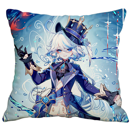 Chuangjingyi Select Funina Pillow Peripheral Pillow Original God Water God Funina God of Justice Doll Doll Second Dimension Birthday 4 35x35cm Mini_Skin-Friendly Baby Velvet