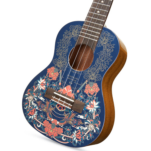Tom尤克里里 敦煌博物馆 梵高单板UKULELE 初学进阶新手4弦小吉他 23英寸DH-NC敦煌联名 电箱款