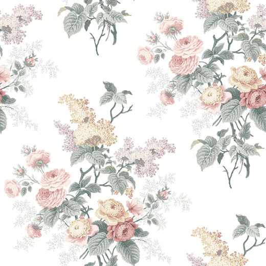 Mitbewohner Waverly RMK12593PL Emma Garten Pastellstreifen Tapete