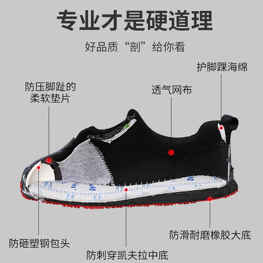 Strongman 3515 labor protection shoes men 6KV electrical insulation anti-smash and anti-puncture safety shoes steel bag head construction site work shoes casual men black 44