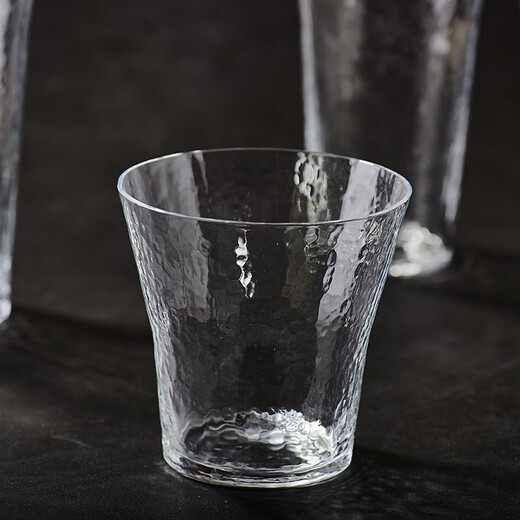 
Cocoa House imported from Japan Toyo Sasaki Hammer Pattern Handmade Glass Beer Juice Drink Cup Japanese Transparent Tea Cup 15904 Wide Mouth Wine Glass 360ml 1