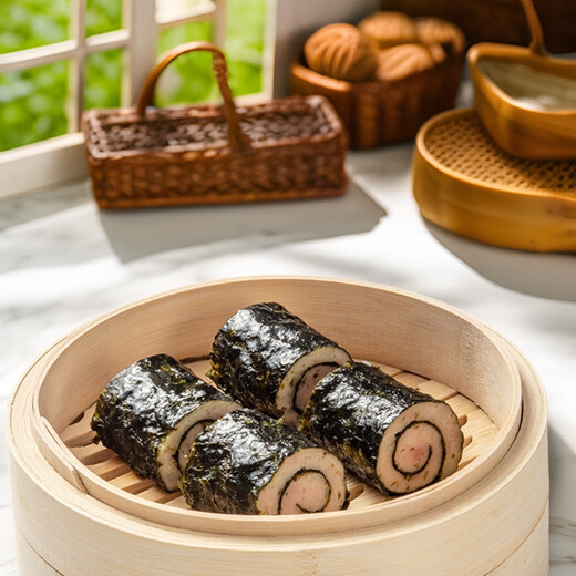 包道 紫菜猪肉卷420g 3条装 广式点心广东早茶早餐速冻食品