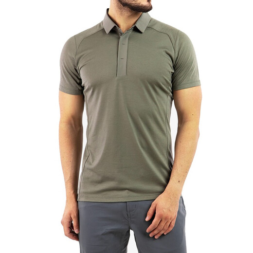 Archaeoptera (ARC'TERYX)A2B POLO SHIRT SS Lapel Polo Shirt Men's Outdoor Merino Wool Short Sleeve Men's T-shirt Ccoon Shoal White L (suggested 82-95kg)