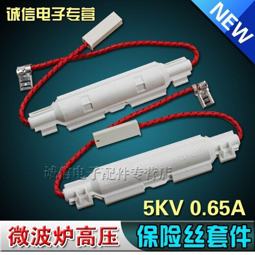 Customized cased microwave oven fuse set 5KV/0.8/0.7/0.65A fuse microwave oven high voltage fuse 0.65A