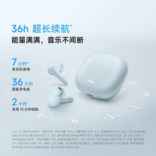 Xiaomi Redmi Buds6 Youth Edition In-Ear Comfortable Noise Canceling Headset Redmi Wireless Bluetooth Headset with Charging Compartment Gift for Boyfriend and Girlfriend Midnight Black