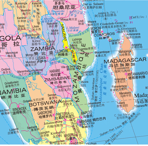 2024年新版世界地图中英文版各国地理位置1068mmx745mm一全张大比例尺地图世界政区图