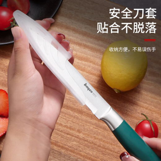 BAYCO fruit knife stainless steel peeling knife household watermelon knife portable melon and fruit knife peeling knife XY90105