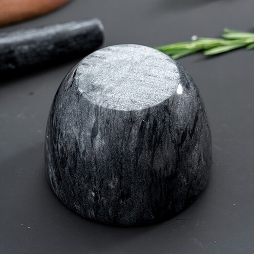 Onlycook marble garlic masher household stone mortar garlic mortar garlic mashed artifact mashing grinder mortar single