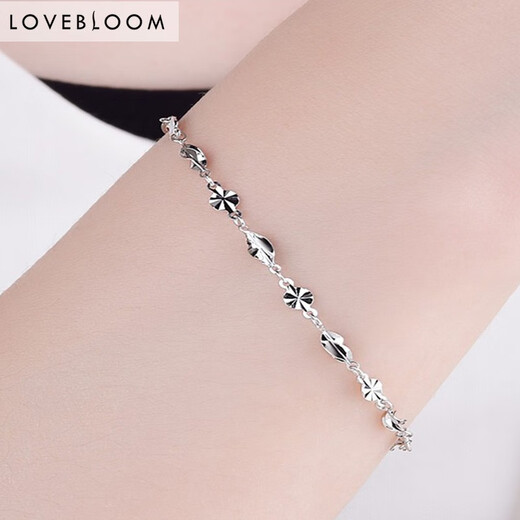 Blooming Love Platinum Bracelet Women's pt950 Platinum Carambola Bracelet Twist Chain Anklet Fashion Hand Jewelry Bracelet Platinum Carambola Anklet Approximately 3.19g With Extension Chain