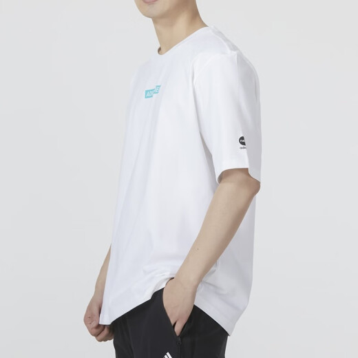 阿迪达斯 （adidas）NEO男装运动休闲舒适透气圆领短袖T恤CV6998 HC9717 M