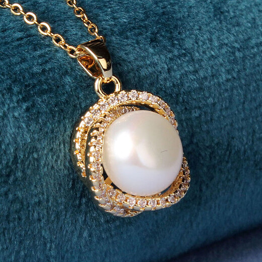 An Feng Zhenghe Jewelry Freshwater Pearl Necklace White Steamed Bun Bead Pearl Necklace Only Model Slightly Flawed 01