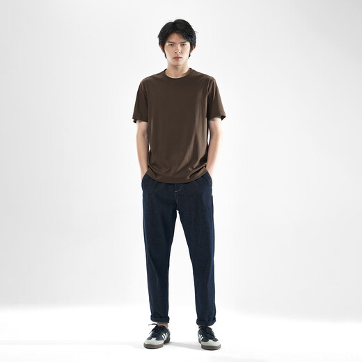 T-shirt pour hommes en coton pur sans marque [Ammonia liquide] coton pur