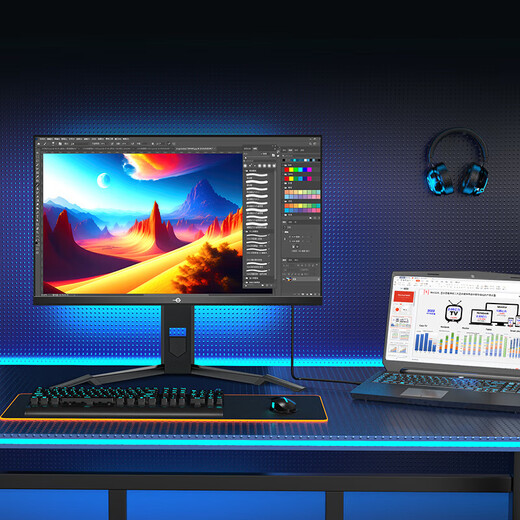 Titan Legion P25M2K 24.5-inch 400Hz FastIPS 1ms (GTG) overclocked 425Hz HDR400 lifting and rotating gaming computer display P25M2K 24.5-inch 360Hz FastIPS