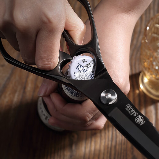 Sanbensheng kitchen bone scissors, all-steel scissors, powerful chicken bone scissors, multi-functional household food scissors, food supplement barbecue scissors, all stainless steel detachable kitchen scissors
