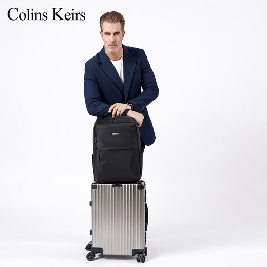 Colins Keirs Rucksack Herren -Rucksack Reisetasche Großkapazität Business Computertasche 2024 Neue Schüler der High School College School Tasche Schwarz