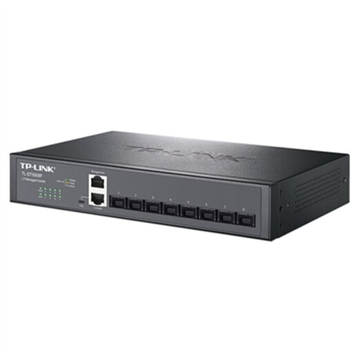 普联（TP-LINK）10G以太网万兆交换机 家用网络交换器 网线分线器分流器 TL-ST5008F 8口万兆SFP+光口三层网管