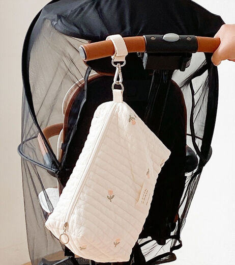 Spot coréen INS 2022 NOUVELLE ZIPPER BROIDE COTTON MOMMANT SAG BÉBÉ TROLY SAG SAG DE LIEU SAG