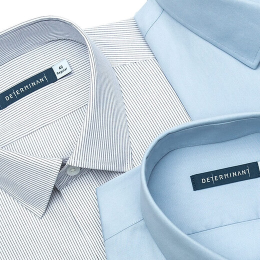 十如仕短袖白衬衫男高端高支免烫抗皱商务休闲正装纯棉衬衣 301 白色-常规版 均码 42【180/100A】